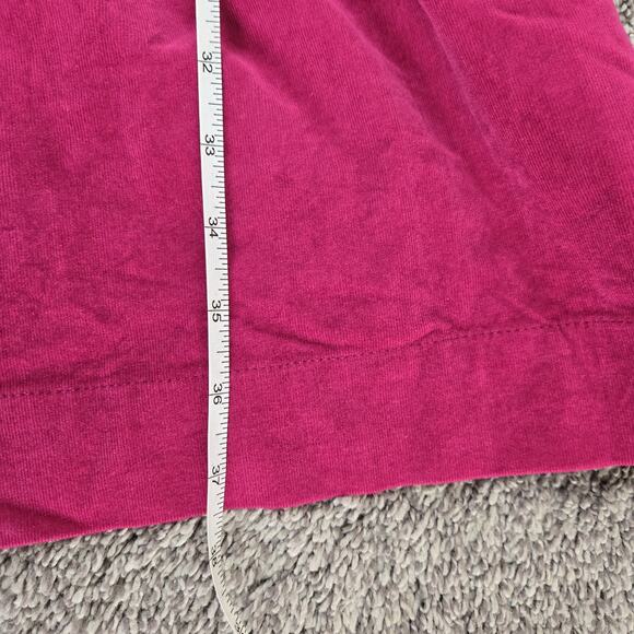 Draper James RSVP Corduroy Shirt Dress Sz Large Fuchsia Belted - Picture 8 of 11